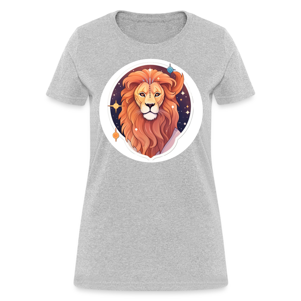 Women's Symbol Leo T-Shirt - heather gray