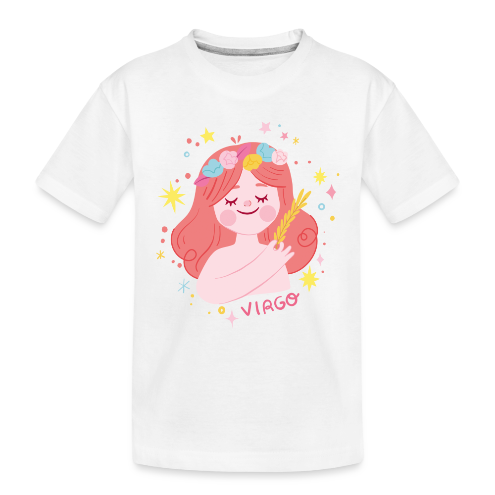 Kid’s Pinky Virgo Premium Organic T-Shirt - white