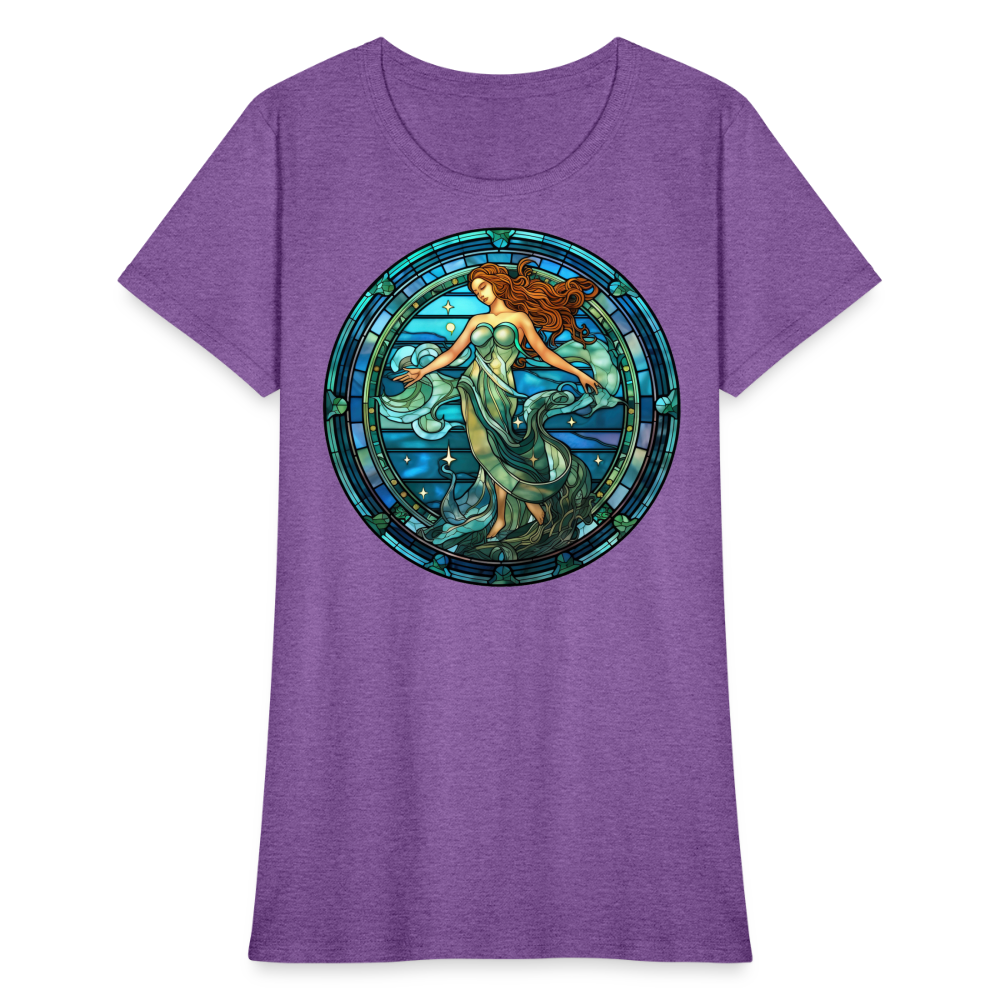 Women's Mosaic Aquarius T-Shirt - purple heather