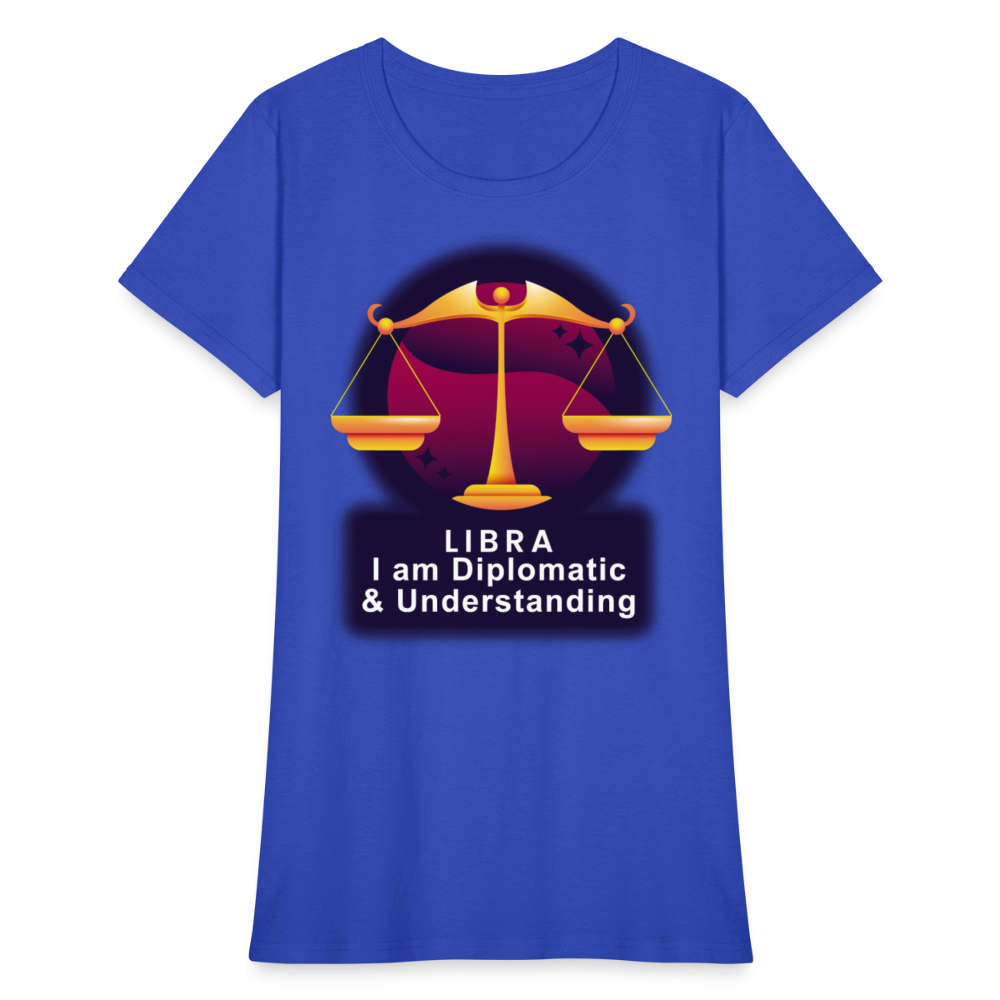 Women's Glow Libra T-Shirt - royal blue