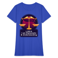 Thumbnail for Women's Glow Libra T-Shirt - royal blue