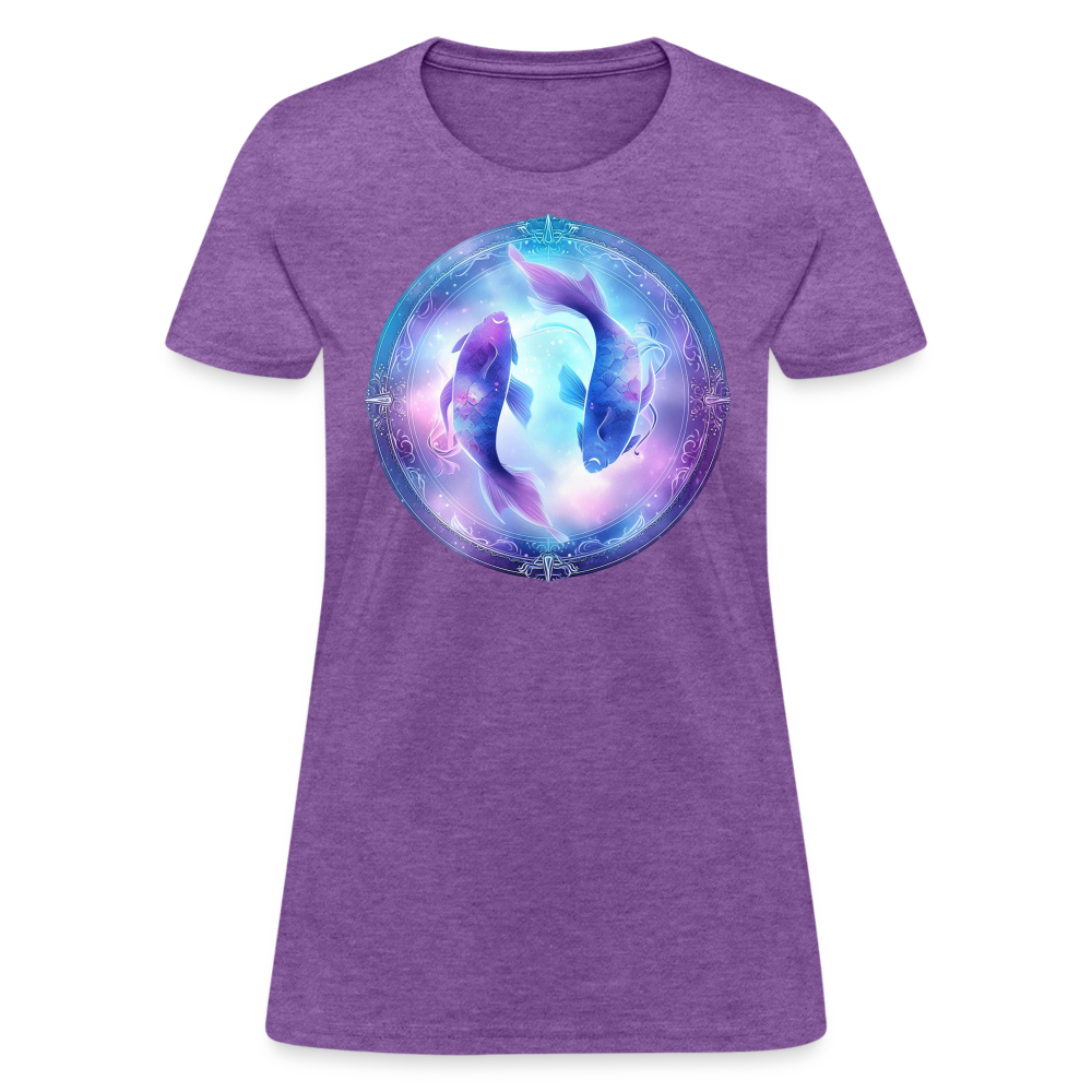 Women's Classic Pisces T-Shirt - purple heather