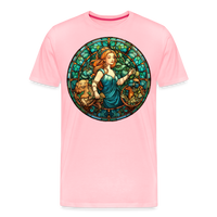 Thumbnail for Men's Mosaic Virgo Premium T-Shirt - pink