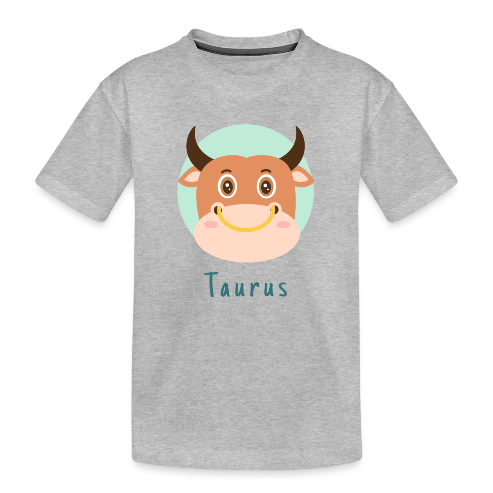 Kid’s Astro Toon Taurus Premium Organic T-Shirt - heather gray