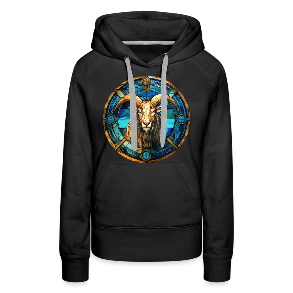 Women’s Mosaic Capricorn Premium Hoodie - black