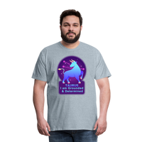 Thumbnail for Men's Neon Taurus Premium T-Shirt - heather ice blue