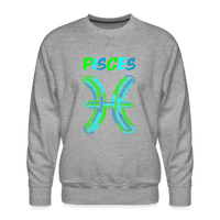 Thumbnail for Men's Power Words Pisces Premium Sweatshirt - heather grey