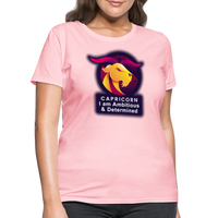 Thumbnail for Women's Glow Capricorn T-Shirt - pink