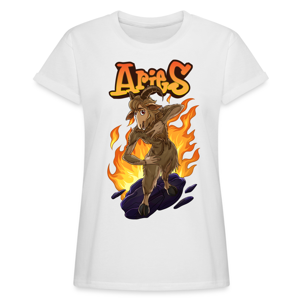 Women's Aries Narihndrab Relaxed Fit T-Shirt - white