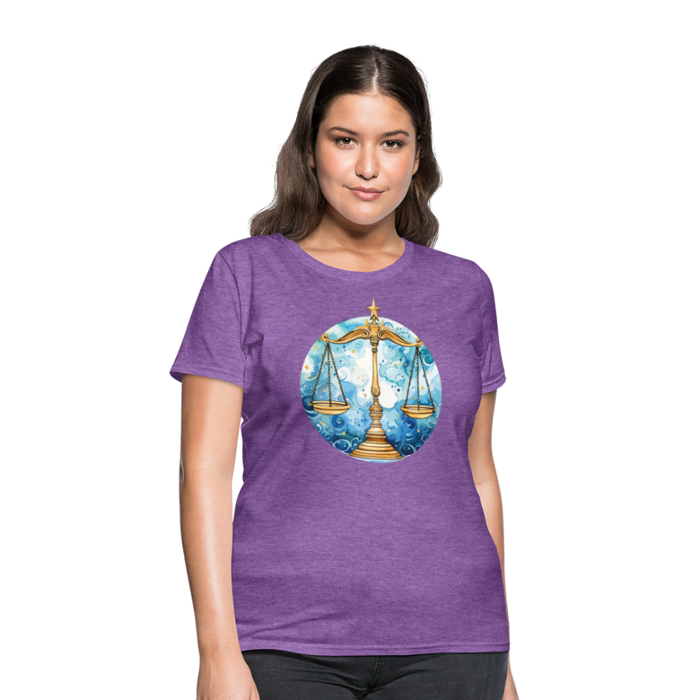 Women's Mythical Libra T-Shirt - purple heather