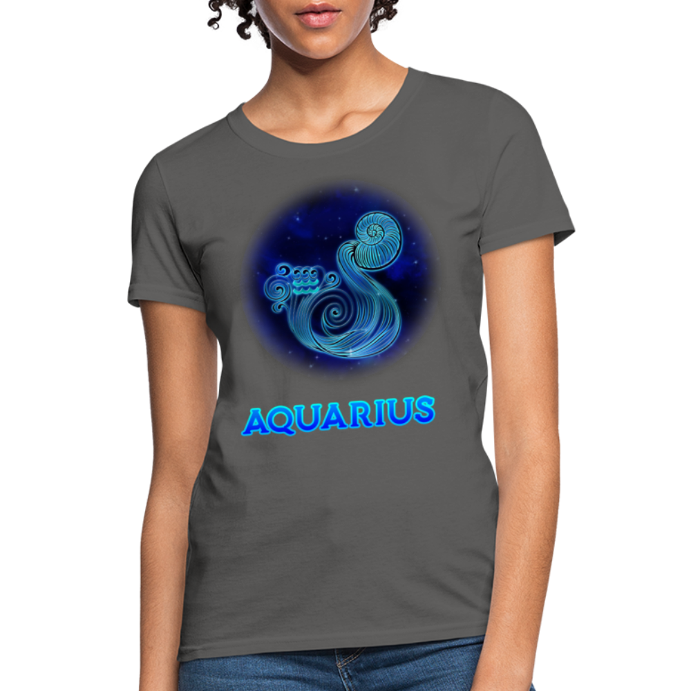 Women's Stellar Aquarius T-Shirt - charcoal