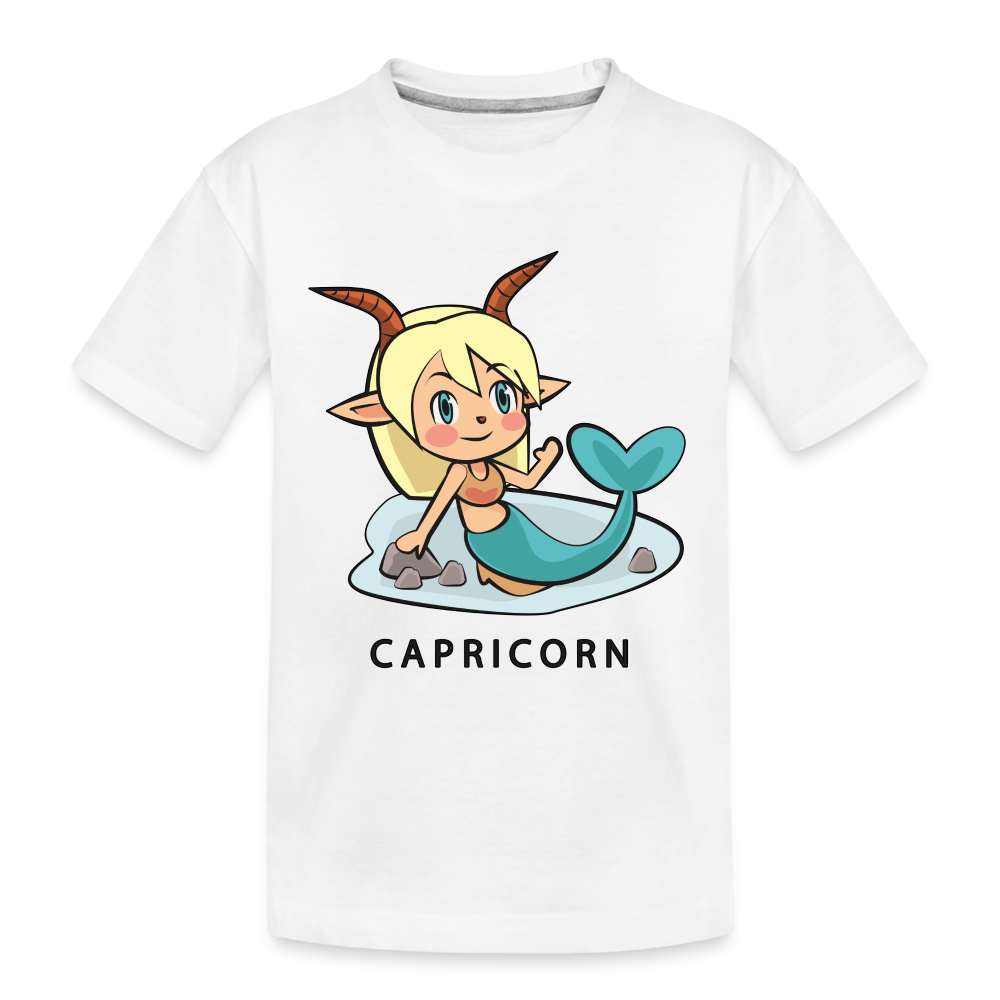 Kid’s Sweet Astro Capricorn Premium Organic T-Shirt - white