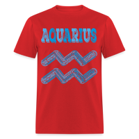 Thumbnail for Men's Power Words Aquarius Classic T-Shirt - red