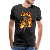 Thumbnail for Men's Fiery Aries Premium T-Shirt - black