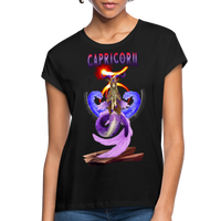 Thumbnail for Women's Capricorn Relaxed Fit T-Shirt - black