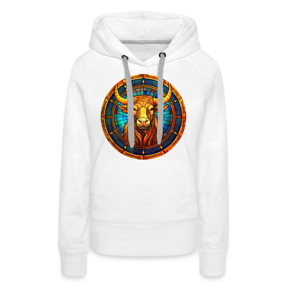 Women’s Mosaic Taurus Premium Hoodie - white