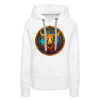 Thumbnail for Women’s Mosaic Taurus Premium Hoodie - white