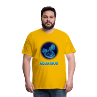 Thumbnail for Men's Aquarius Premium T-Shirt - sun yellow