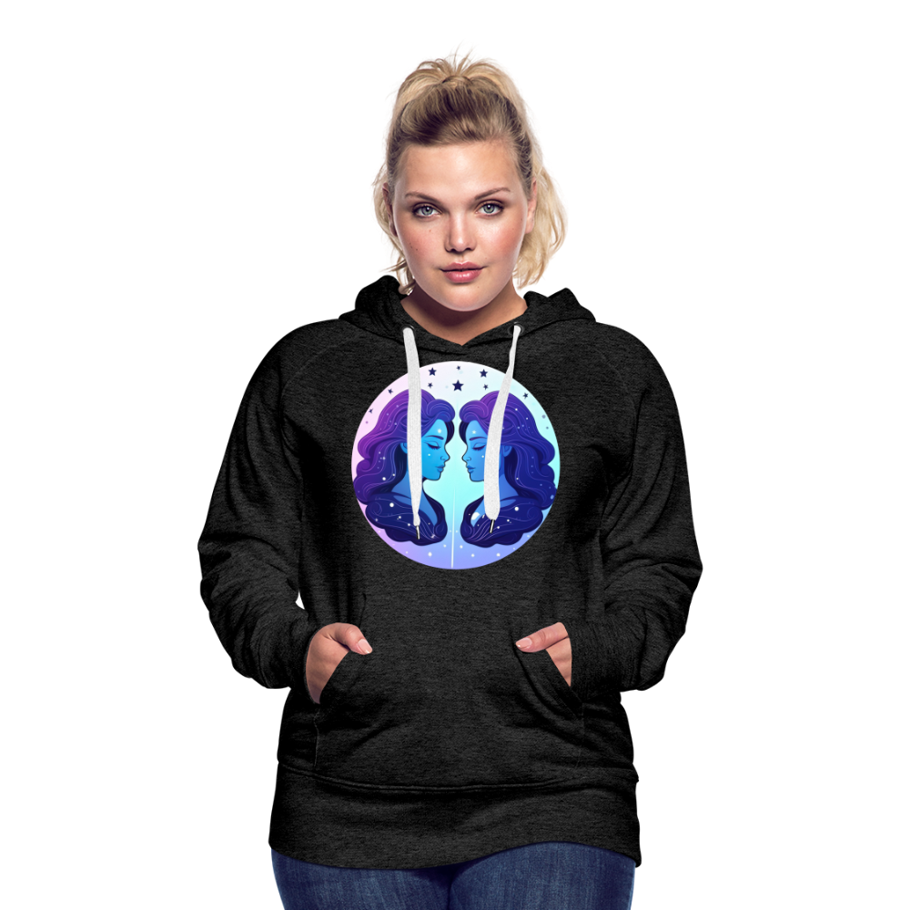 Women’s Magic Gemini Premium Hoodie - charcoal grey