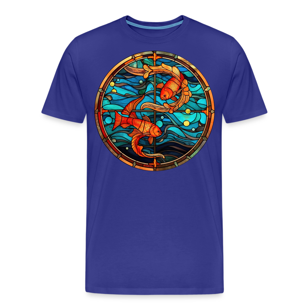 Men's Mosaic Pisces Premium T-Shirt - royal blue