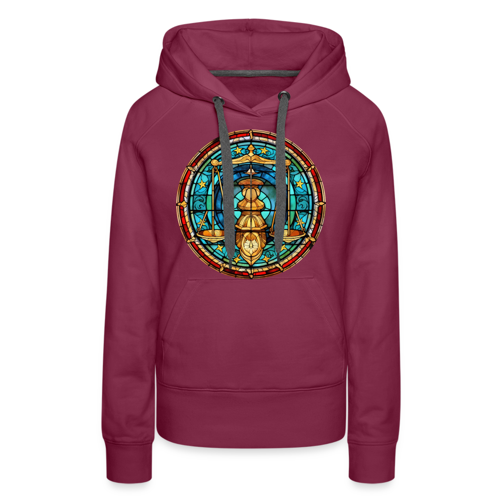 Women’s Mosaic Libra Premium Hoodie - burgundy