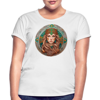 Thumbnail for Women's Mythical Virgo Relaxed Fit T-Shirt - white