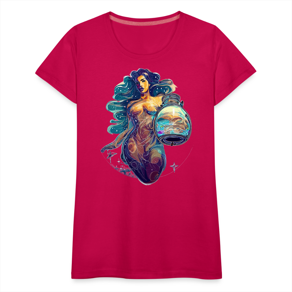 Women’s Mythical Aquarius Premium T-Shirt - dark pink