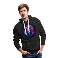 Thumbnail for Men’s Magic Aries Premium Hoodie - charcoal grey