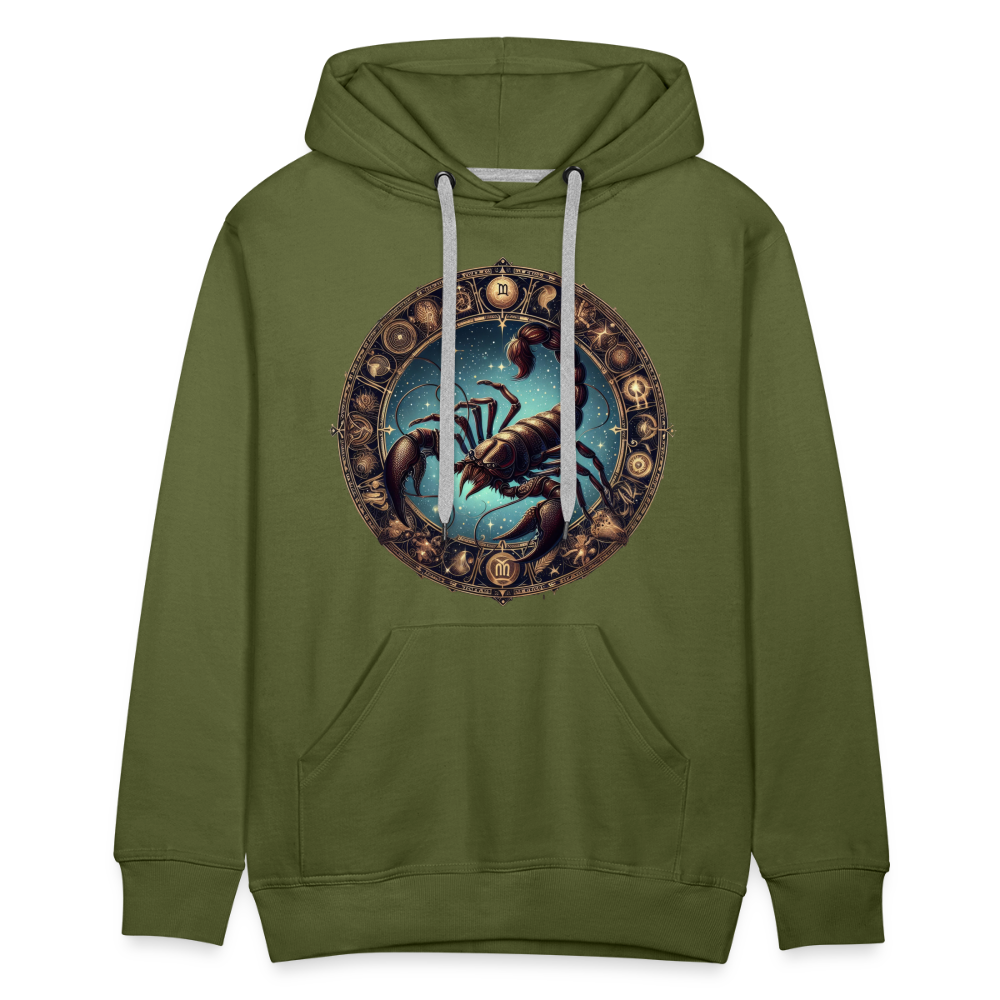 Men’s Mythical Scorpio Premium Hoodie - olive green