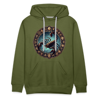 Thumbnail for Men’s Mythical Scorpio Premium Hoodie - olive green