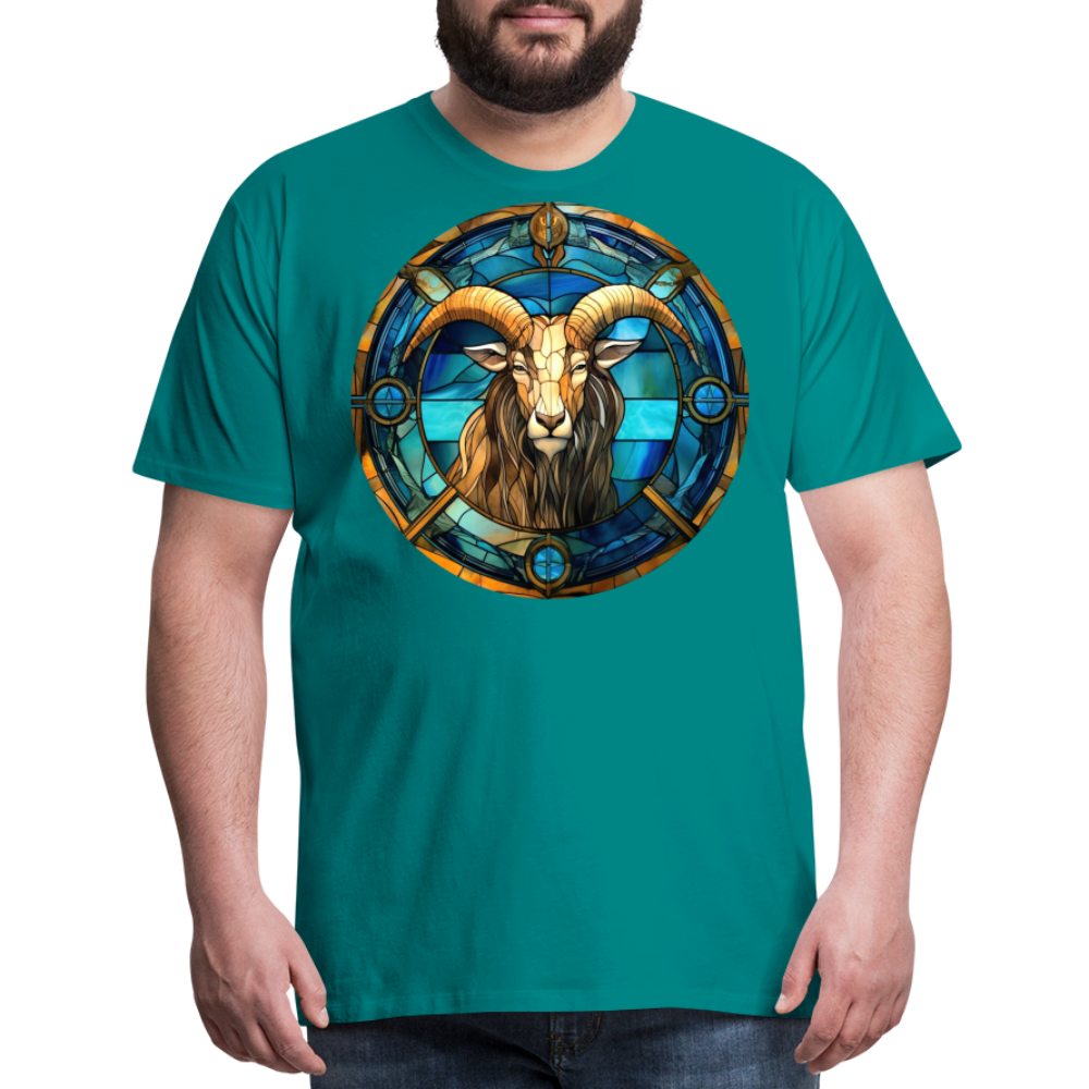 Men's Mosaic Capricorn Premium T-Shirt - teal