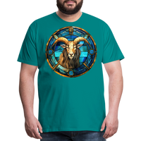 Thumbnail for Men's Mosaic Capricorn Premium T-Shirt - teal