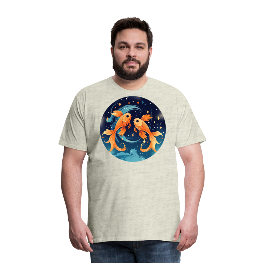 Men's Magic Pisces Premium T-Shirt - heather oatmeal