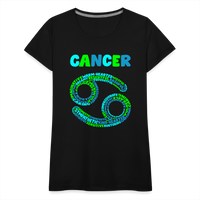 Thumbnail for Women's Power Words Cancer Premium T-Shirt - black