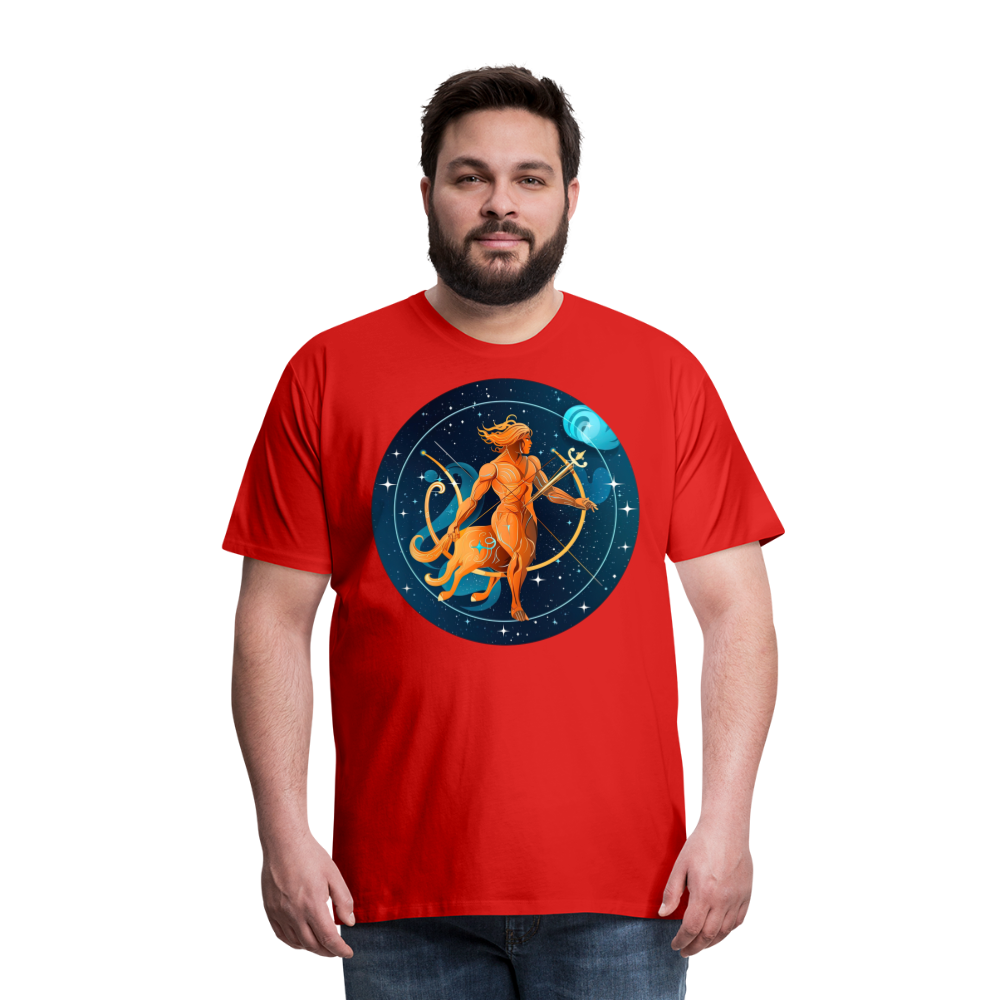 Men's Mythical Sagittarius Premium T-Shirt - red