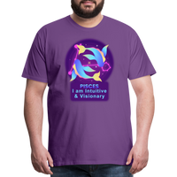 Thumbnail for Men's Neon Pisces Premium T-Shirt - purple