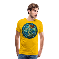 Thumbnail for Men's Mosaic Aquarius Premium T-Shirt - sun yellow