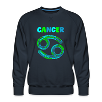 Thumbnail for Men's Power Words Cancer Premium Sweatshirt - navy