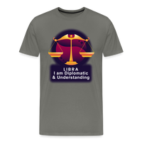 Thumbnail for Men's Glow Libra Premium T-Shirt - asphalt gray