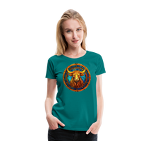 Thumbnail for Women’s Mosaic Taurus Premium T-Shirt - teal