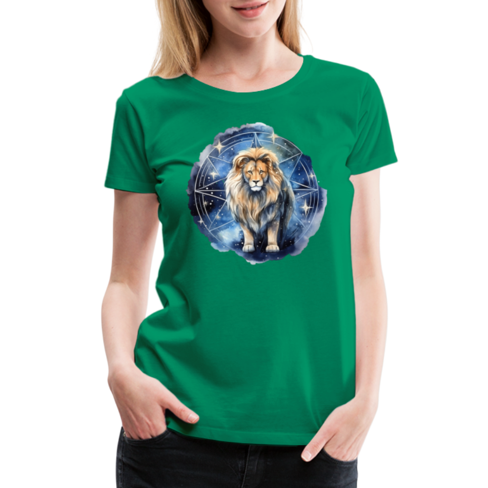 Women's Mythical Words Leo Premium T-Shirt - kelly green