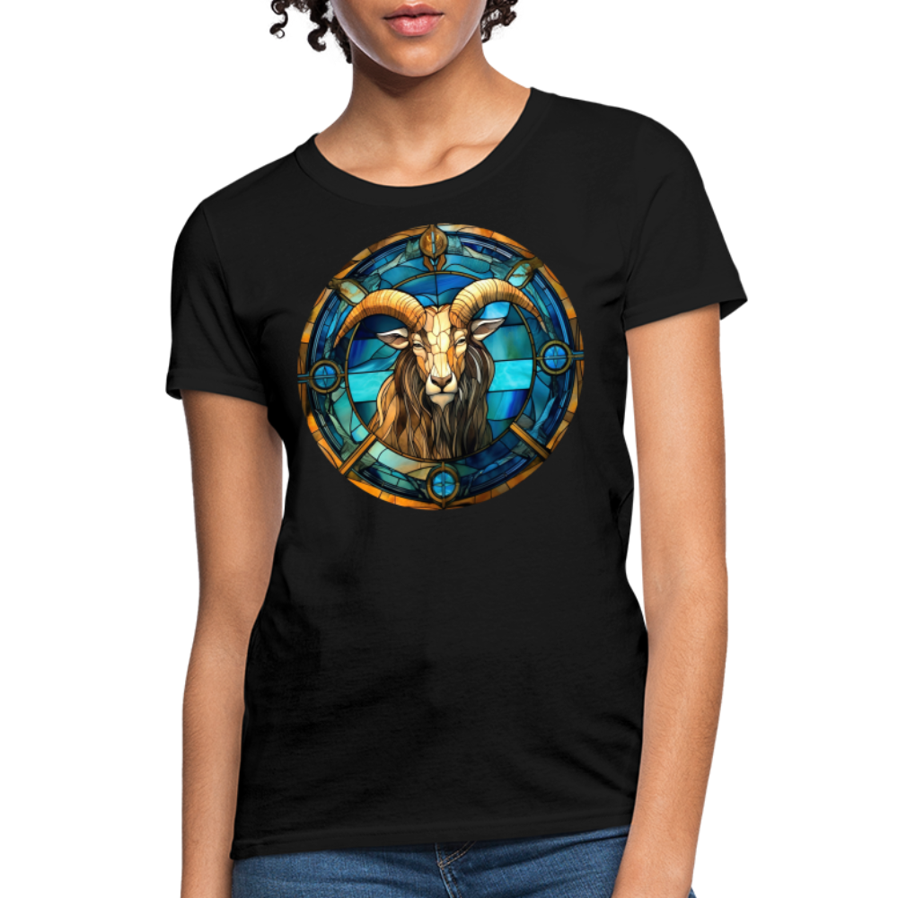 Women's Mosaic Capricorn T-Shirt - black