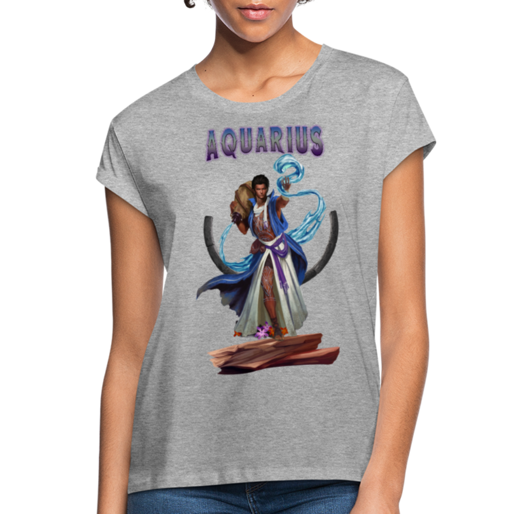 Women's Astral Aquarius Relaxed Fit T-Shirt - heather gray