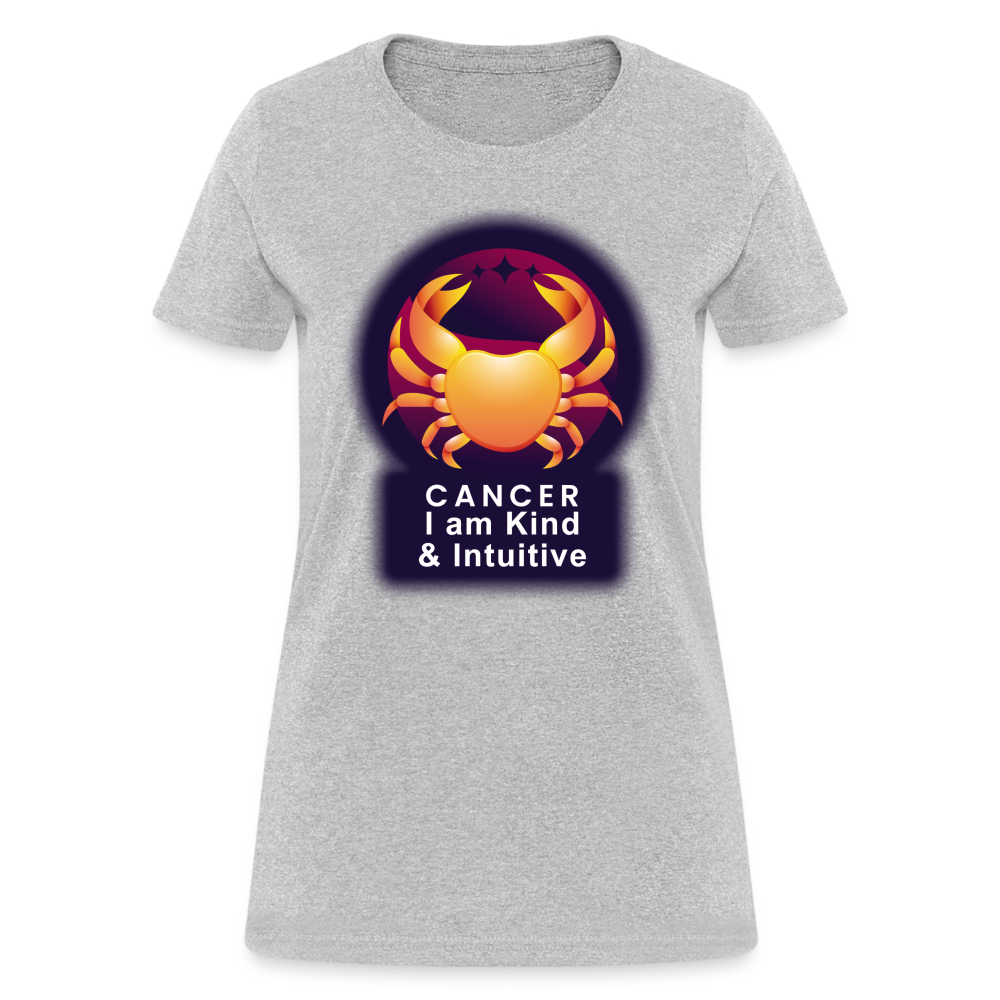 Women's Glow Cancer T-Shirt - heather gray