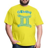 Thumbnail for Men's Power Words Gemini Classic T-Shirt - yellow