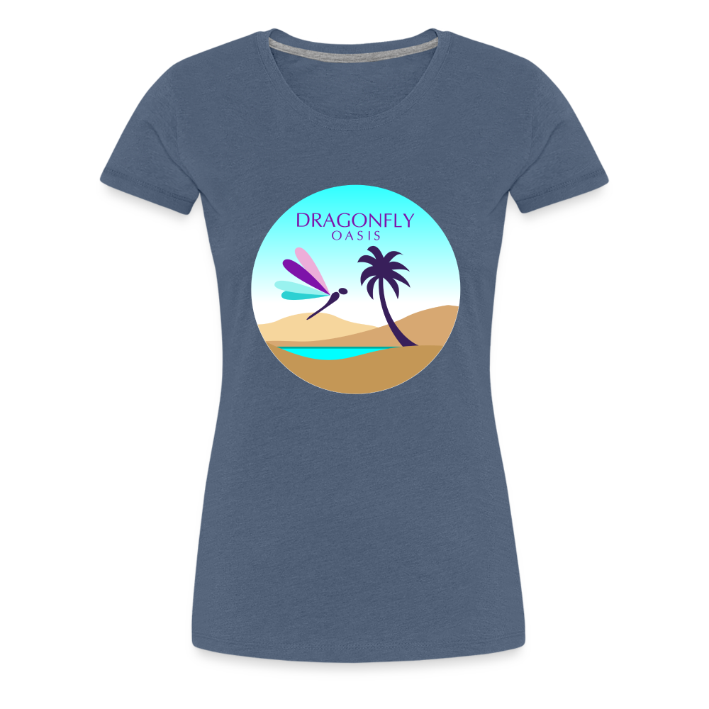 Women's Dragonfly Oasis V.2 Premium T-Shirt - heather blue