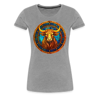 Thumbnail for Women’s Mosaic Taurus Premium T-Shirt - heather gray