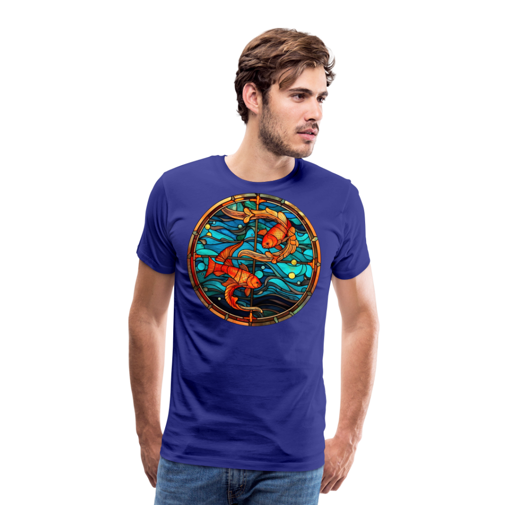 Men's Mosaic Pisces Premium T-Shirt - royal blue