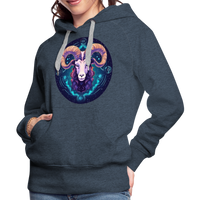 Thumbnail for Women’s Magic Capricorn Premium Hoodie - heather denim