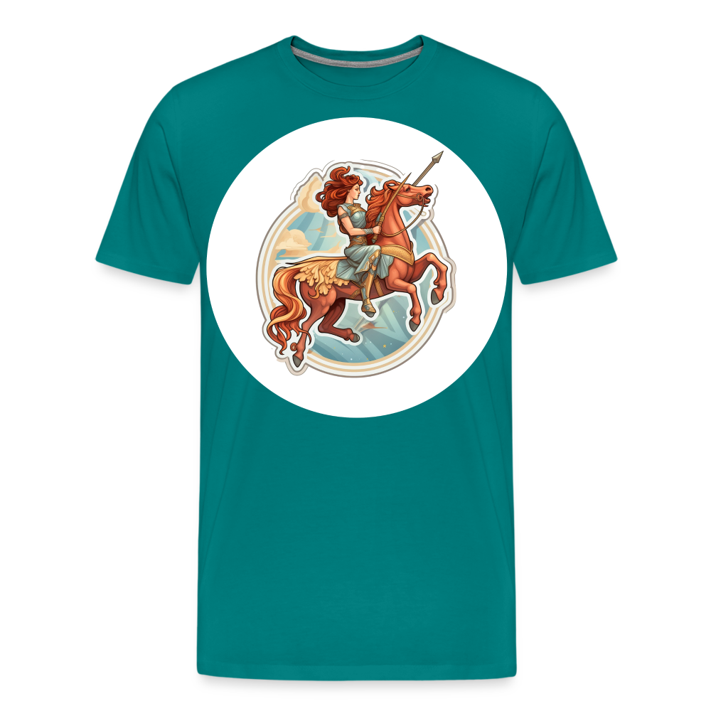 Men's Symbol Sagittarius Premium T-Shirt - teal